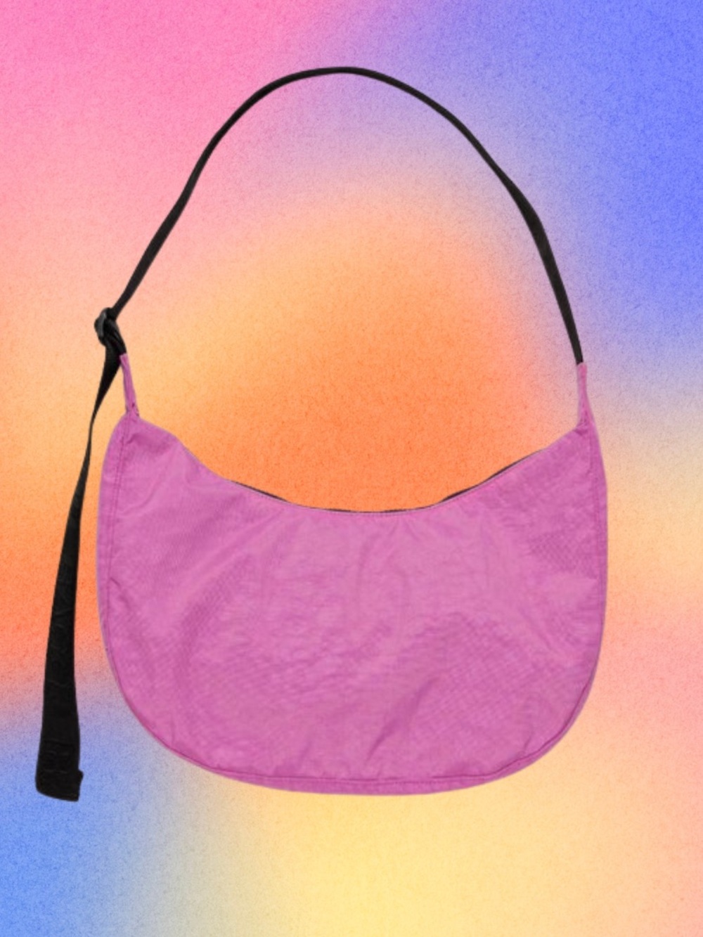 BAGGU - MEDIUM CRESCENT BAG IN EXTRA PINK